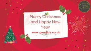 Enjoy Christmas and New Year with the tasty Indian food at Gandhi's