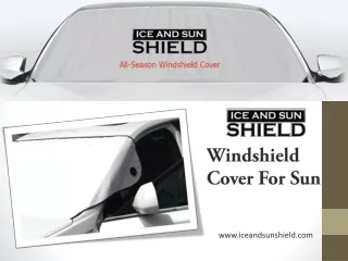 Windshield cover for sun