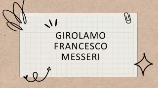 Girolamo Francesco Messeri
