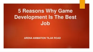 Game Development - Arena Animation Tilak Road
