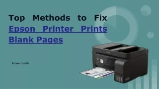 Epson Printer Print Blank Pages [Solved it]
