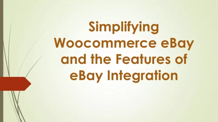 simplifying woocommerce ebay and the features of ebay integration