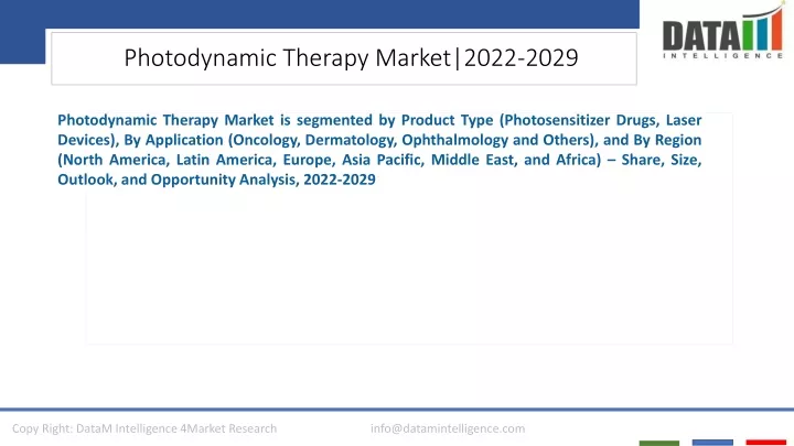 photodynamic therapy market 2022 2029