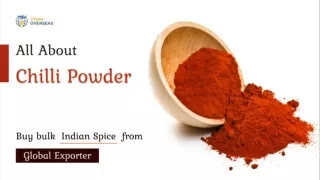 All About Chilli Powder - Buy Indian Spices in bulk from global exporter - Vyom Overseas