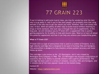 77 grain 223
