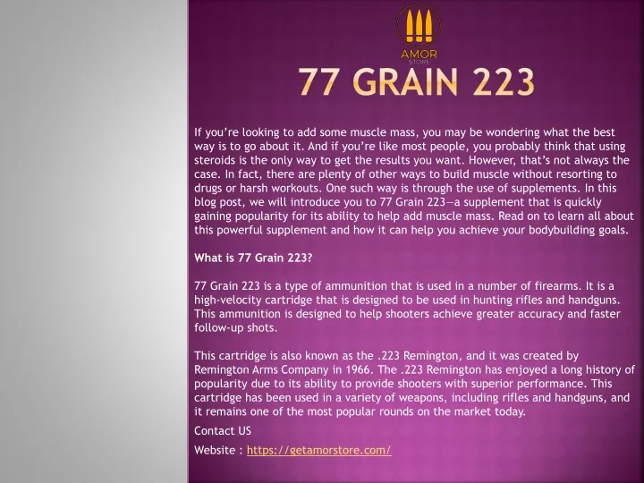 77 grain 223