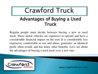 Tow truck parts - Crawford Truck