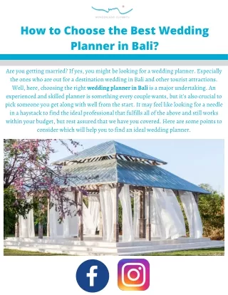 Find The Best Wedding Planner in Bali