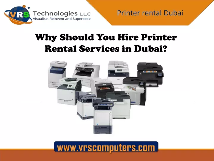 printer rental dubai