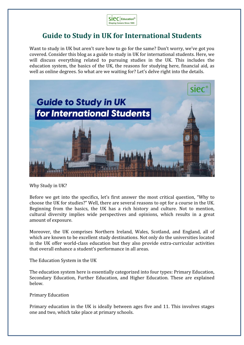 PPT - Guide to Study in UK for International Students PowerPoint ...