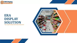 era display solution top supermarket rack