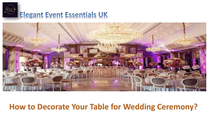 elegant event essentials uk