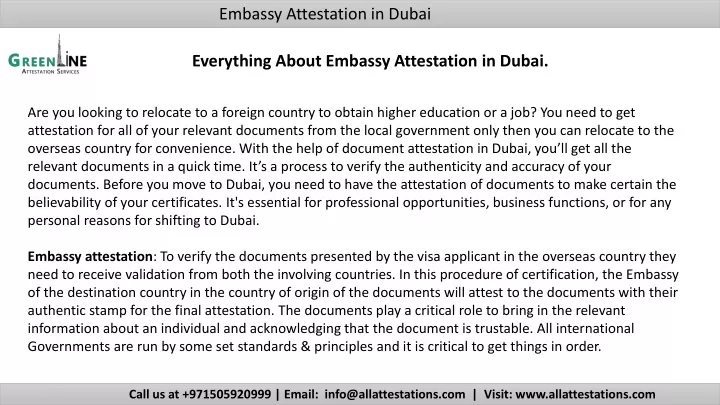 embassy attestation in d ubai