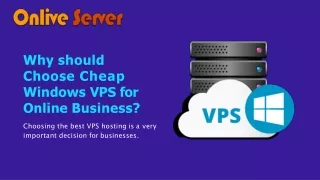 Choose Cheap Windows VPS for Boost Your business website