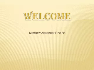 matthew alexander fine art