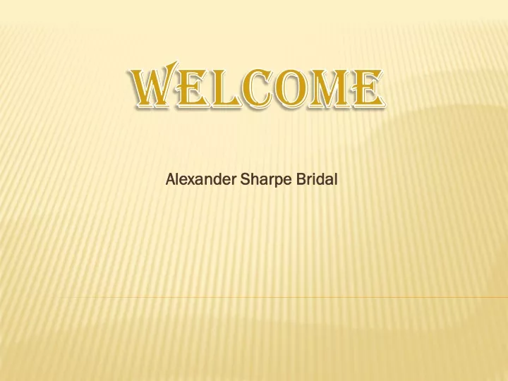 alexander sharpe bridal