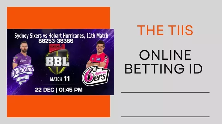 the tiis online betting id