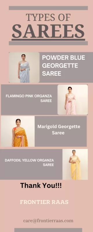 Buy Party Wear Designer Saree for Women | Frontier Raas