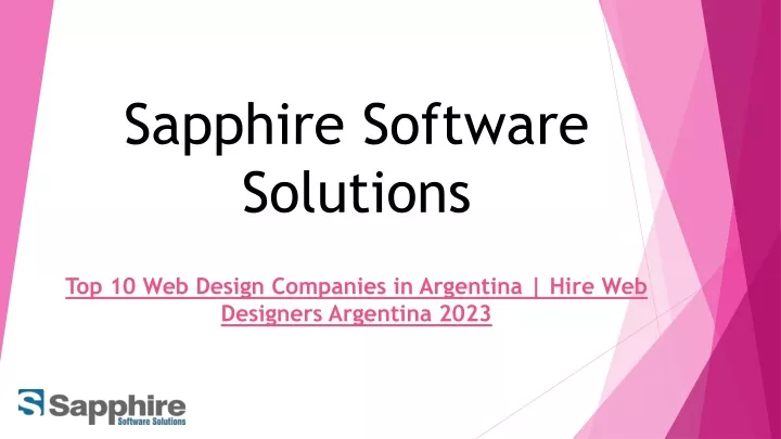 sapphire software solutions