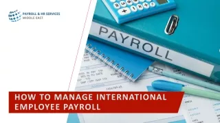 how to manage international employee payroll