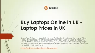 Buy Laptops Online in UK - Laptop Prices in UK