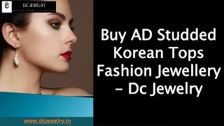 Buy AD Studded Korean Tops Fashion Jewellery - Dc Jewelry