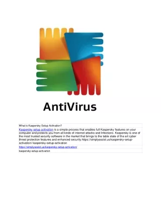 what is kaspersky setup activation kaspersky