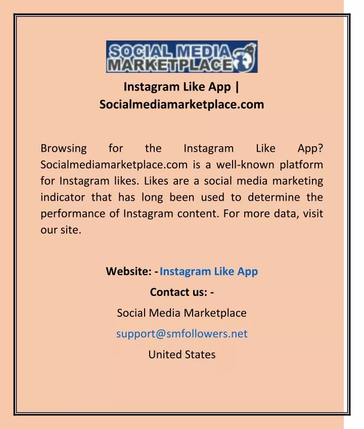 instagram like app socialmediamarketplace com