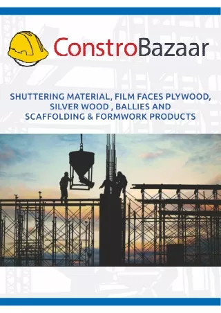 Building Materials  Buy & Sell Construction Materials Online at ConstroBazaar