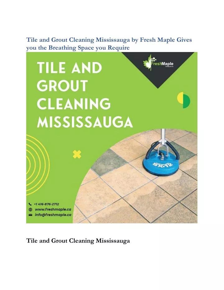 tile and grout cleaning mississauga by fresh