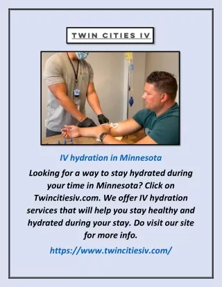 iv hydration in minnesota