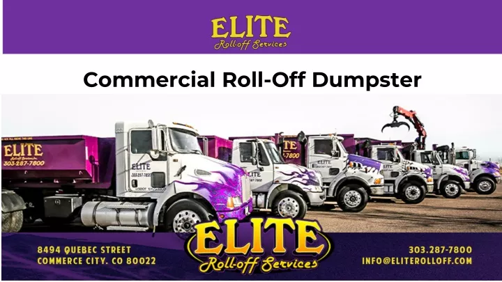 commercial roll off dumpster