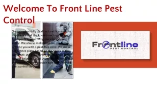 welcome to front line pest control