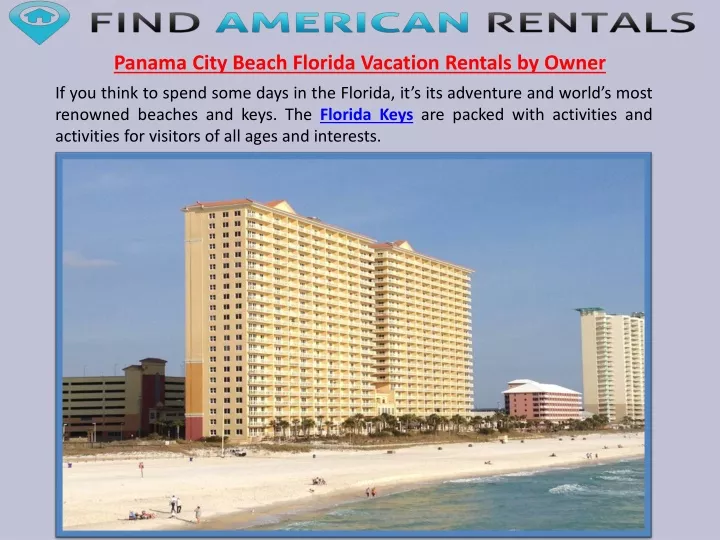 panama city beach florida vacation rentals by owner