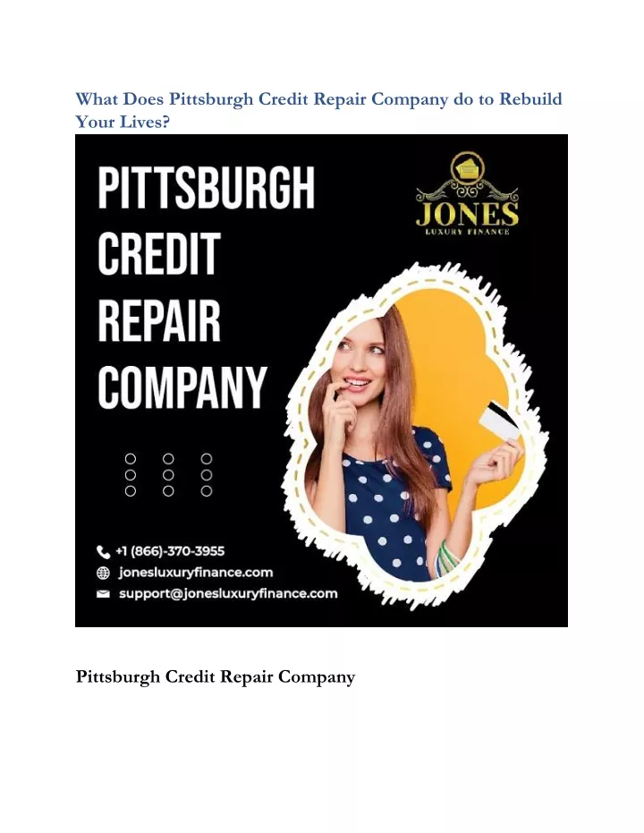 what does pittsburgh credit repair company