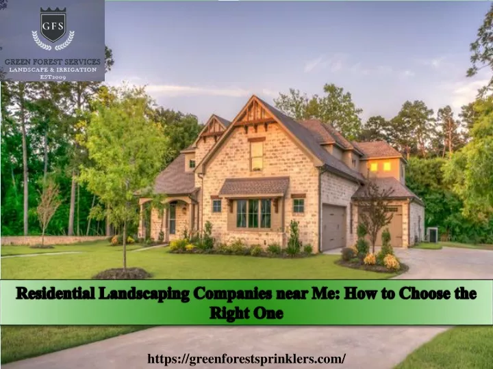 residential landscaping companies near