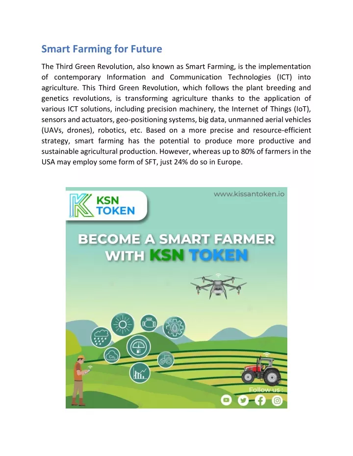 smart farming for future