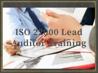 iso 22000 lead auditor training