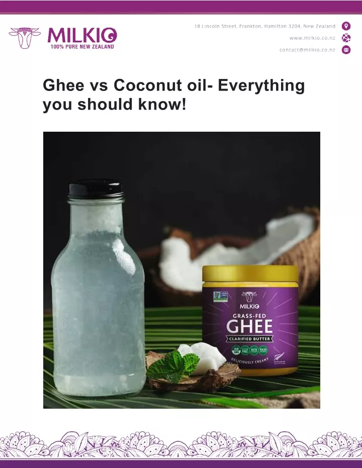 ghee vs coconut oil you should know you should