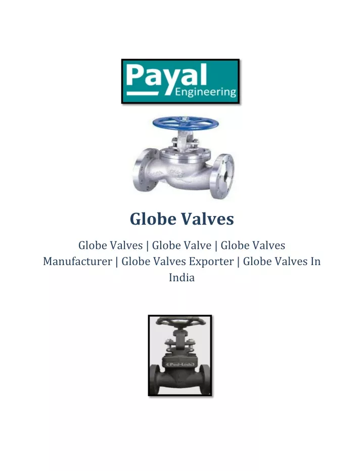 globe valves