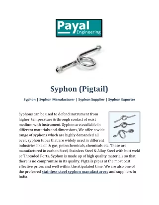 Syphon payal