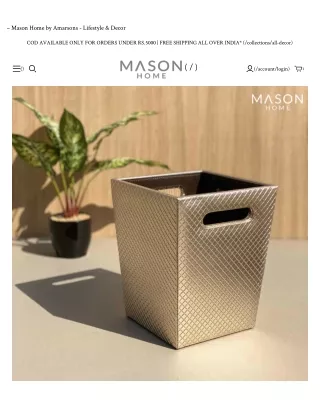 Buy braided dustbin online _ Mason Home1