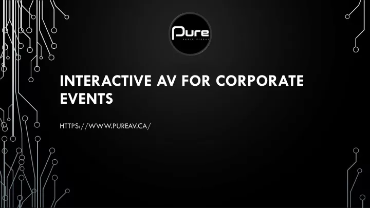interactive av for corporate events