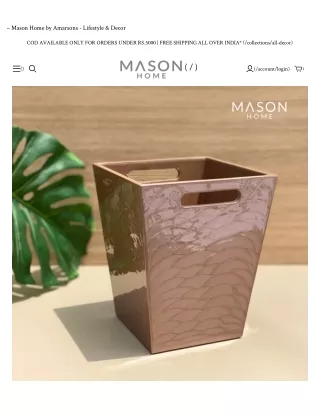Buy Enamel dustbin online _ Mason Home4