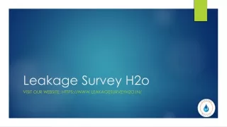 How to detect water leakage source