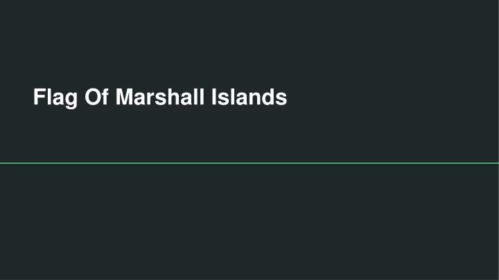 flag of marshall islands