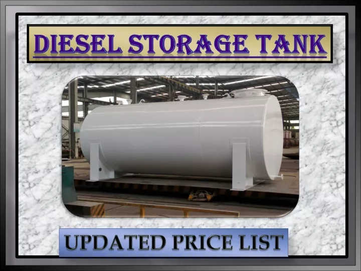 diesel storage tank