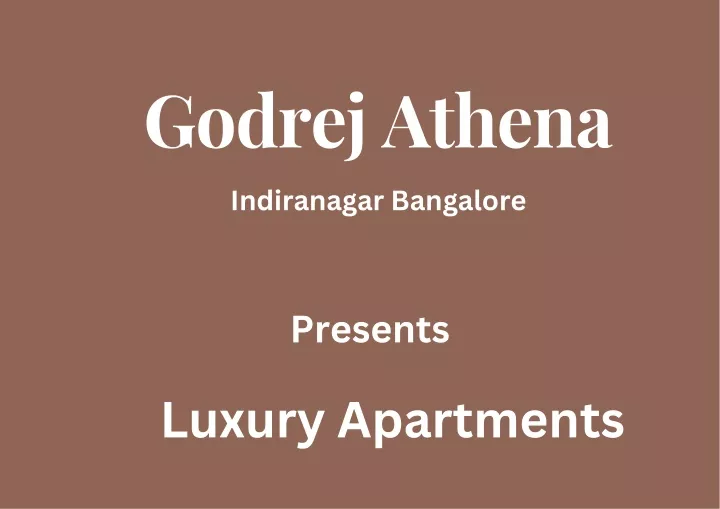 godrej athena