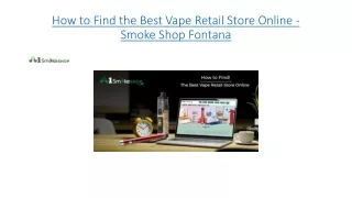 How to Find the Best Vape Retail Store Online