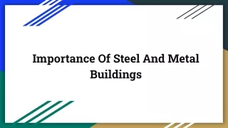 PEB Steel Structures